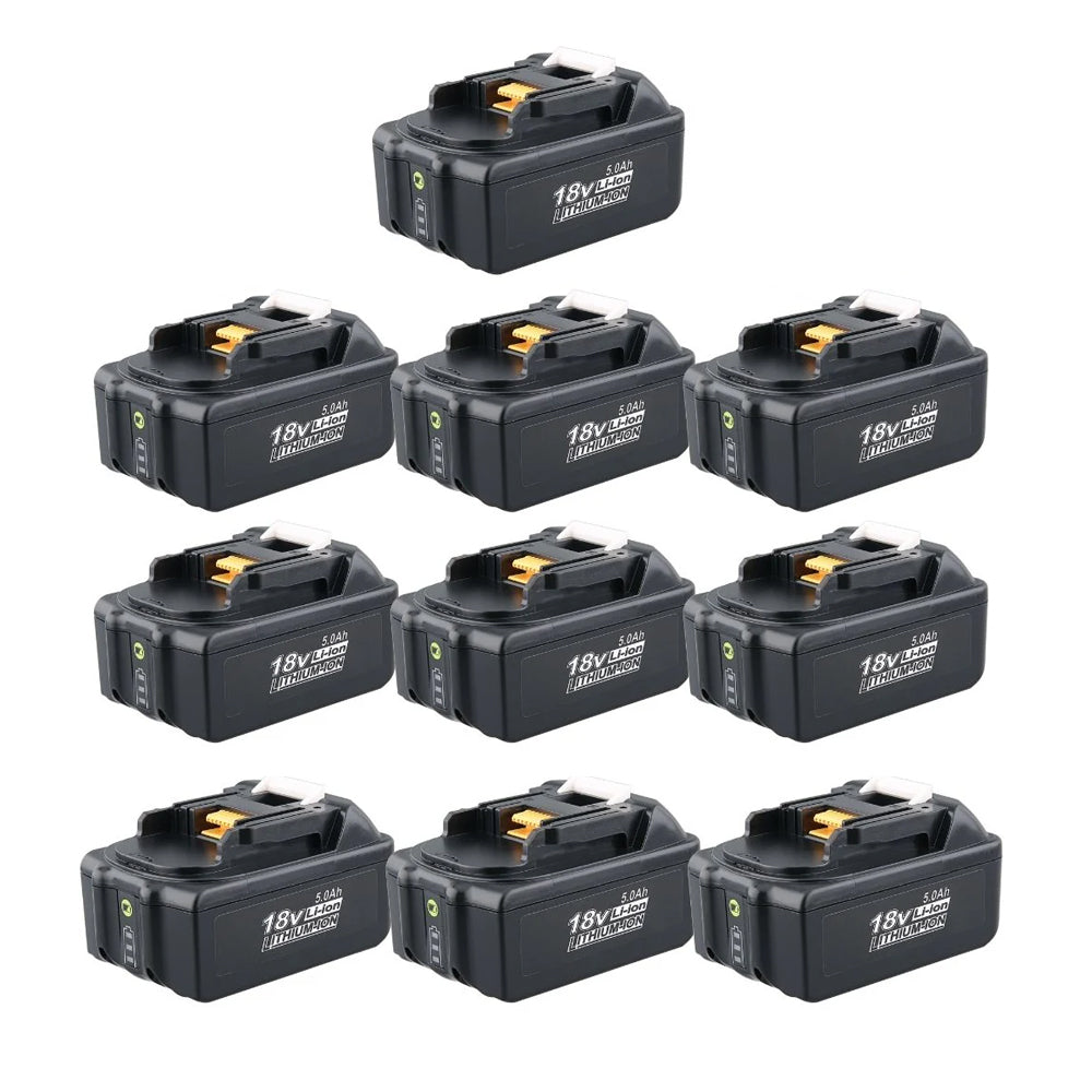 For Makita 18V Battery Replacement | BL1850B 5.0Ah Li-ion Batteries 10 Pack | clearance