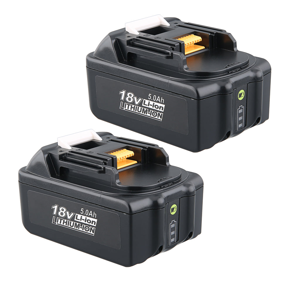 2 Pack For Makita 18V Battery Replacement | BL1850B 5.0Ah Li-ion Battery With LED Indicator I BL1840 BL1850 BL1830 | clearance