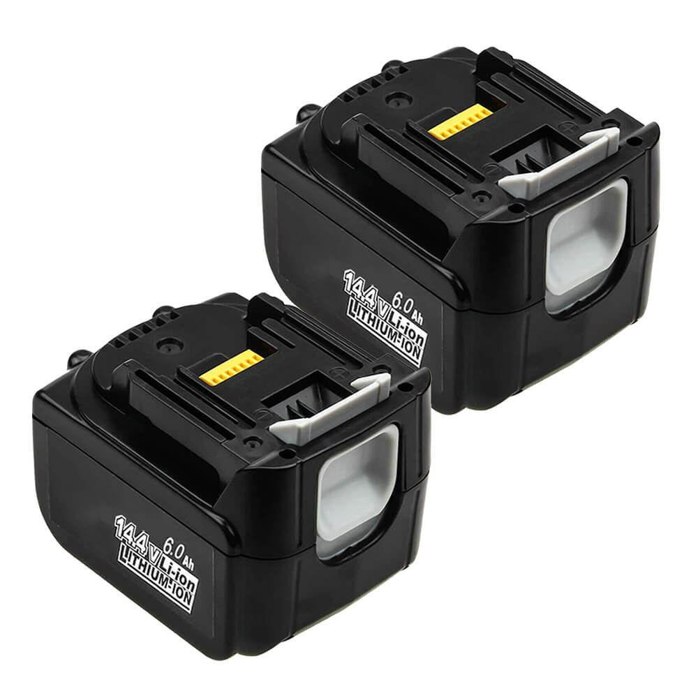 6.0Ah For Makita 14.4V Battery Replacement | BL1460B BL1440B BL1430B Li-ion Battery With LED 2 Pack | clearance