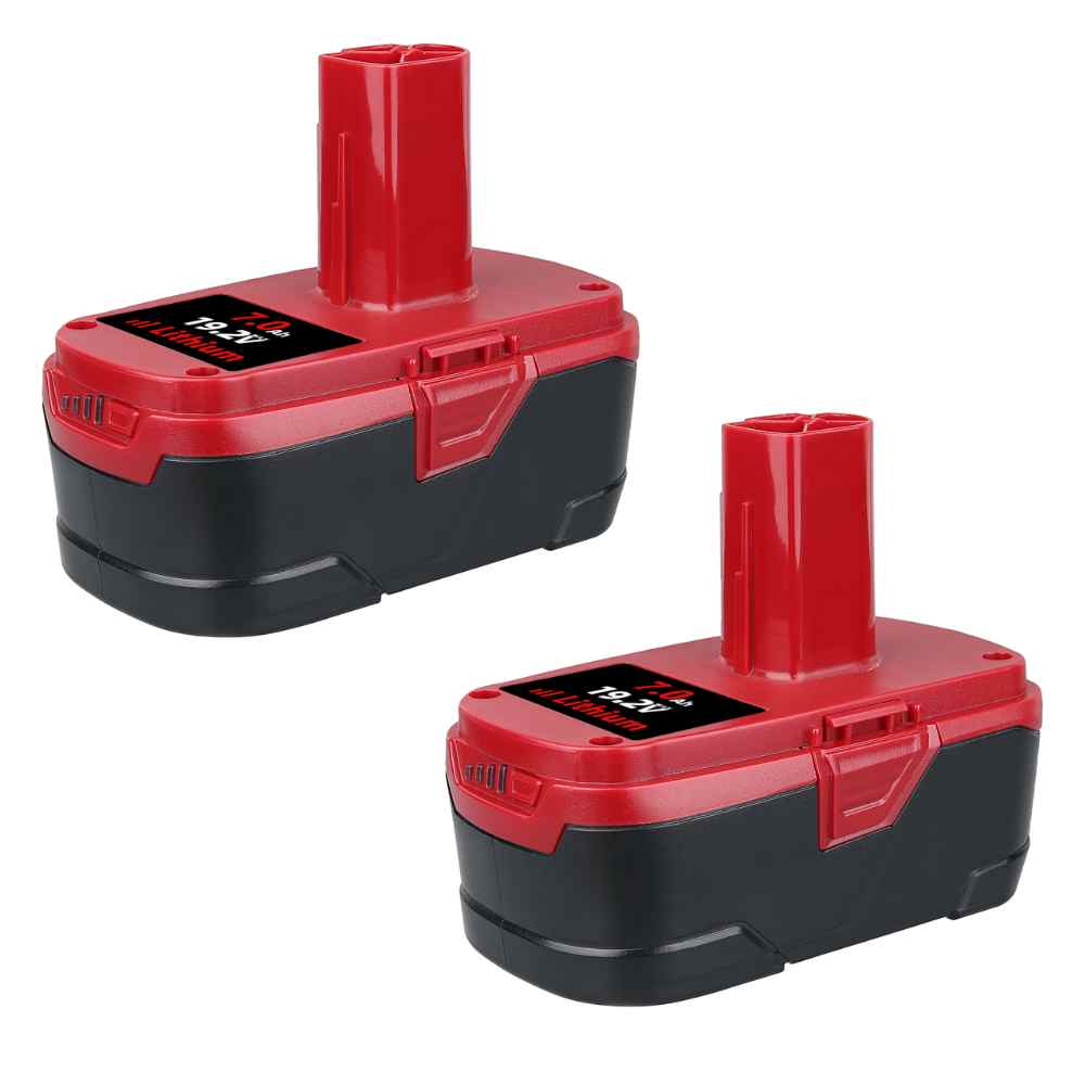 For Craftsman 19.2V Battery Replacement | 130279005 7.0Ah Black Battery 2 Pack
