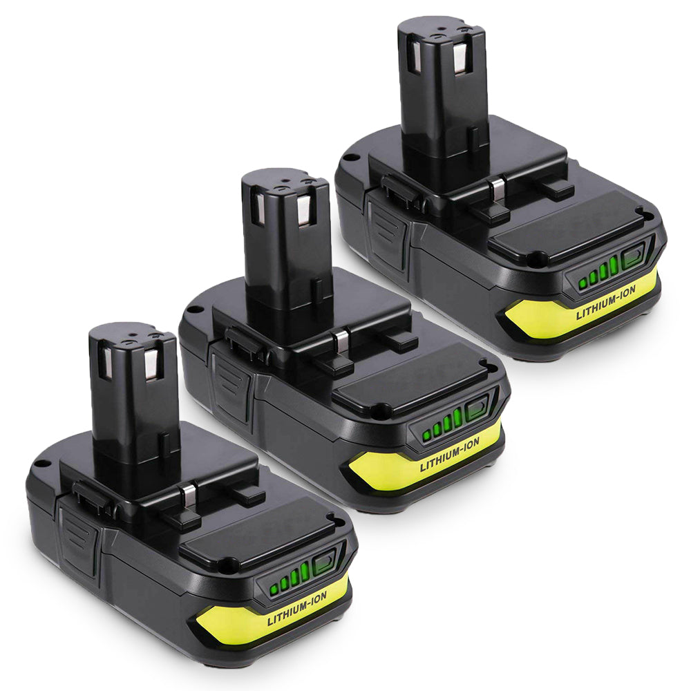 3.6Ah For Ryobi P102 Battery Replacement | 18V Li-Ion Battery 3 Pack