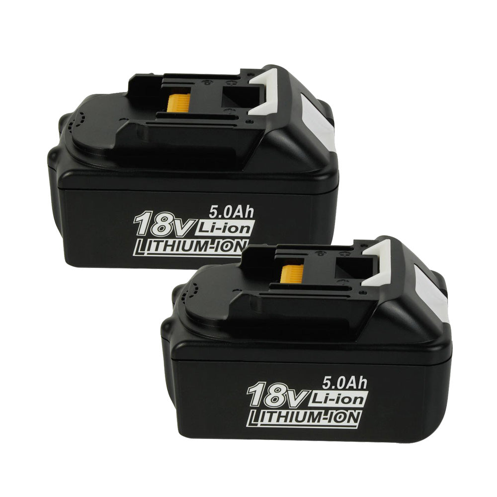 2 Pack For Makita BL1850 Battery | BL1830 BL1840 18V 5000mAh Li-ion Black Battery