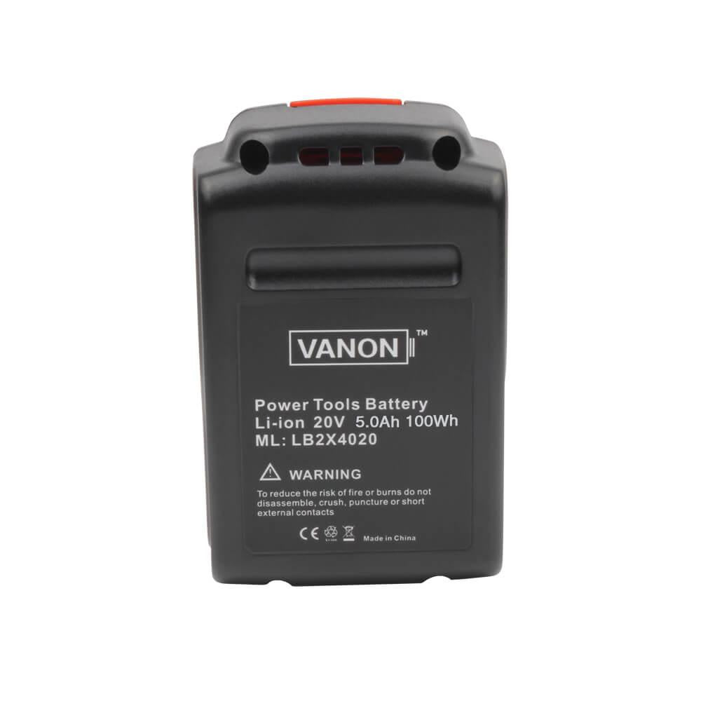 For Black and Decker 20V LBXR20 5.0Ah Battery Replacement | LB2X4020 LBX20 Lithium-Ion Battery 2 Pack
