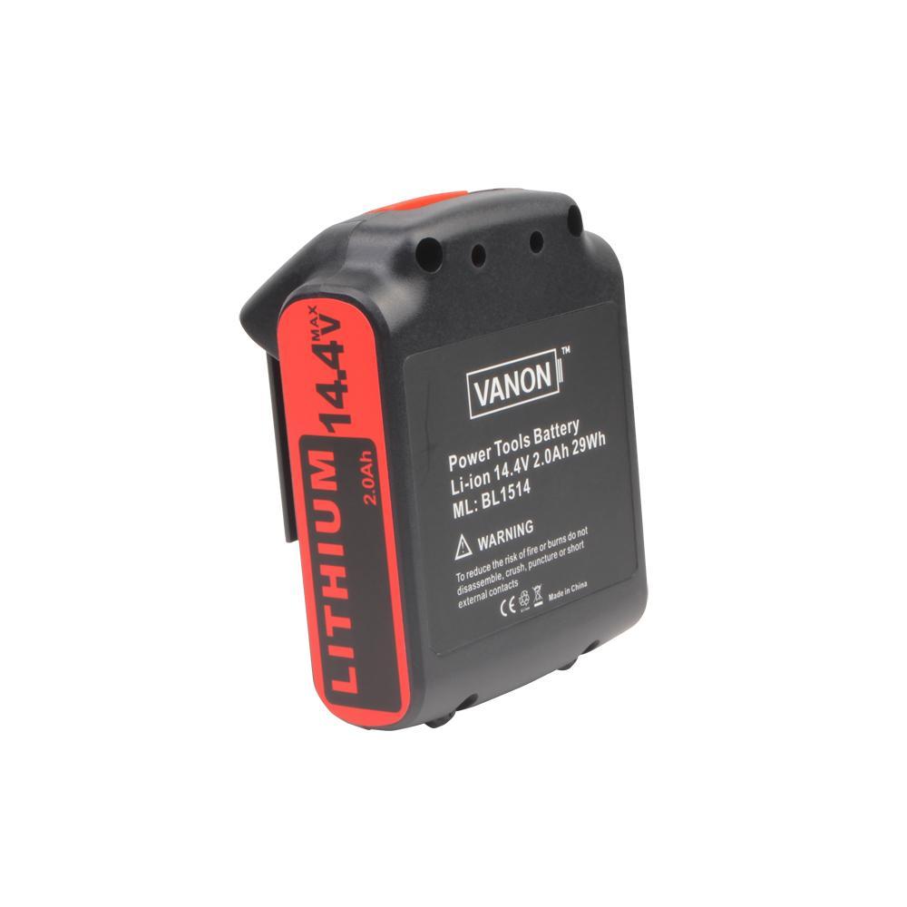 For Black and Decker 14.4V Battery Replacement | BL1514 2.0Ah Li-ion Battery - Vanonbattery