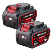 For Dewalt DCB609 20V/60V MAX FLEXVOLT Li-Ion 9.0Ah Battery DCB609-2 DCB606 2Pack - Triple-Batteries