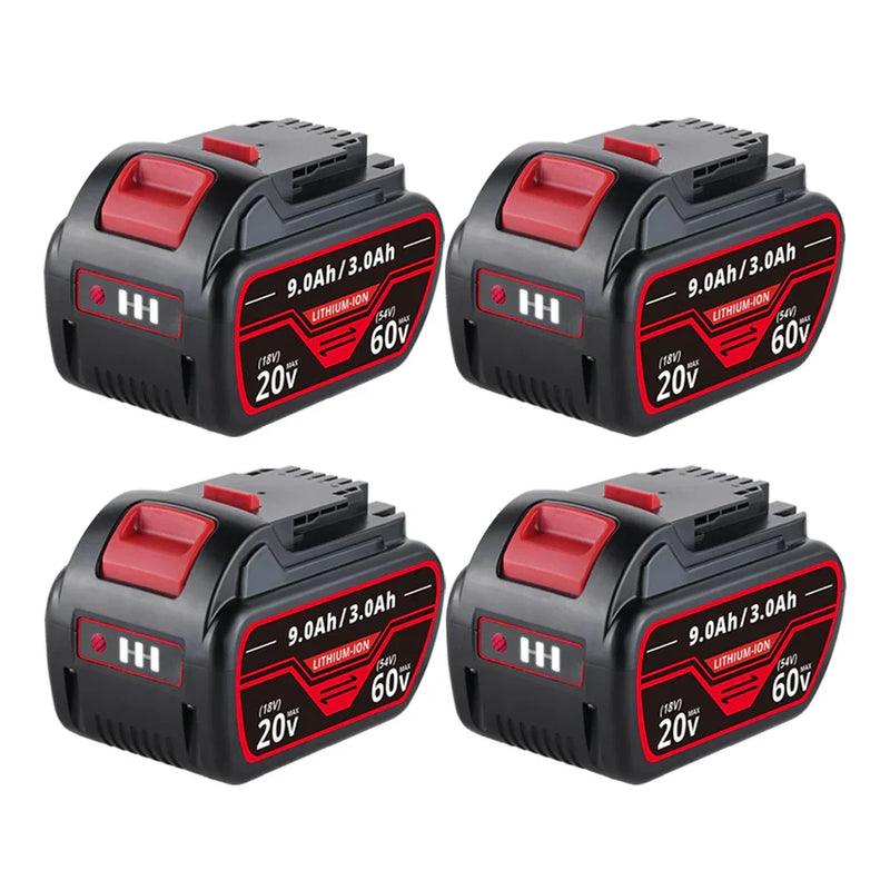 For Dewalt DCB609 20V/60V MAX FLEXVOLT Li-Ion 9.0Ah Battery DCB609-2 DCB606 4Pack - Triple-Batteries