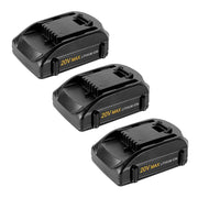 For Worx 20V MAX Battery Replacement | WA3520 8.0Ah Li-ion Battery 4 Pack - Triple-Batteries