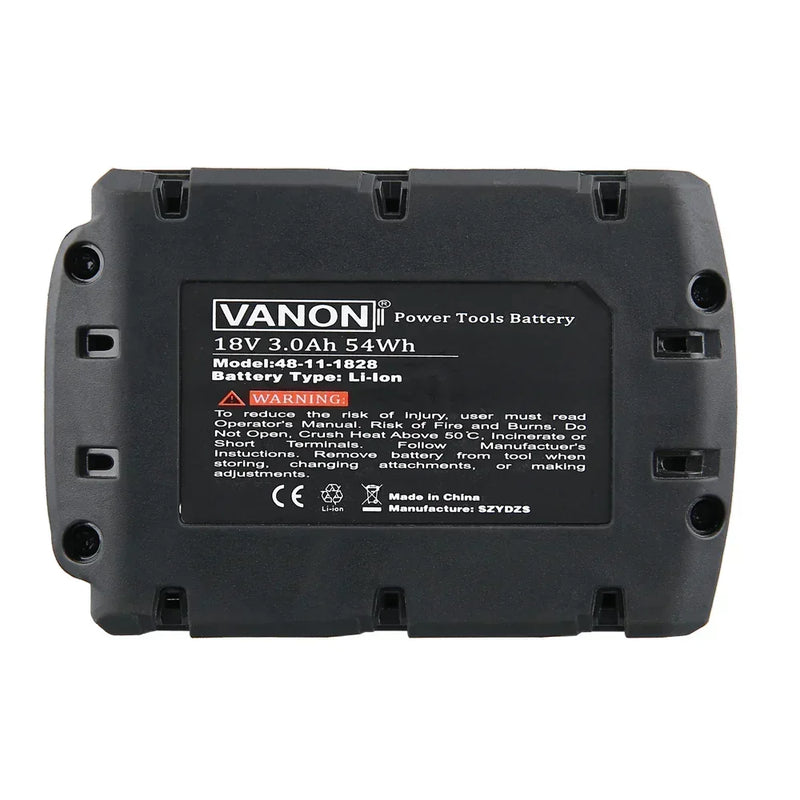 For Milwaukee M18 Battery Replacement | 18V XC 3.0Ah Li-Ion Battery 6 Pack - Triple-Batteries