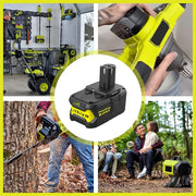 8.0Ah For Ryobi 18V P108 Battery replacement | High Capacity Li-ion Battery - Triple-Batteries