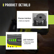 4 Packs 8.0Ah For Ryobi 18V P108 Battery replacement | High Capacity Li-ion Battery - Triple-Batteries