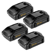 For Worx 20V MAX Battery Replacement | WA3520 8.0Ah Li-ion Battery 3 Pack - Triple-Batteries