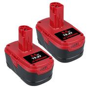 For Craftsman 19.2V XCP 5.5Ah Battery Replacement | Lithium-ion C3 Diehard Battery 11375 PP2025 PP203 2 Pack - Triple-Batteries