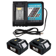 For Makita 18V Battery| BL1860 6.0Ah Lithium BL1830 BL1840 BL1845 Battery 2 Pack+DC18RC Charger | clearance - Triple-Batteries