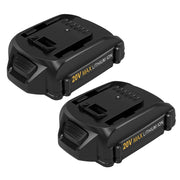 For Worx 20V Max Battery Replacement | WA3520 5.0Ah Li-ion Battery 2 Pack - Triple-Batteries