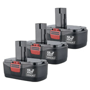 For Craftsman 19.2V 7.0Ah Replacement Battery | 130279005 Black Battery 3 Pack - Triple-Batteries