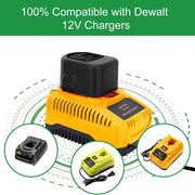 For Dewalt 12V XRP Battery Replacement | DC9071 4.8Ah Ni-Mh Battery - Triple-Batteries