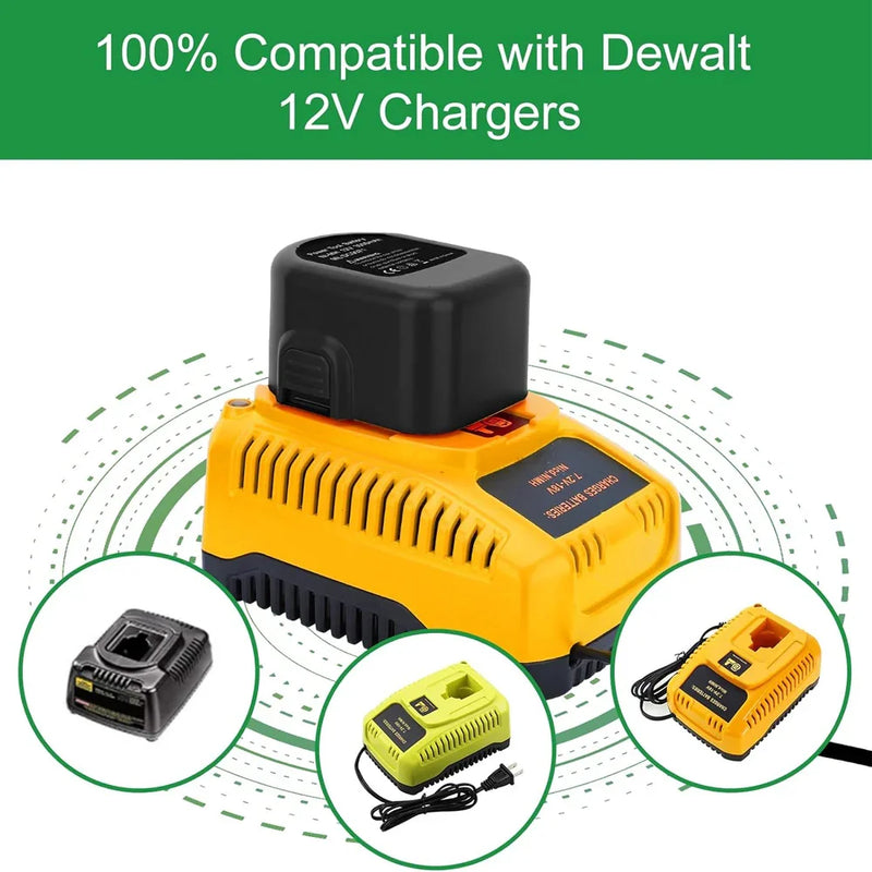 For Dewalt 12V XRP Battery Replacement | DC9071 4.8Ah Ni-Mh Battery - Triple-Batteries