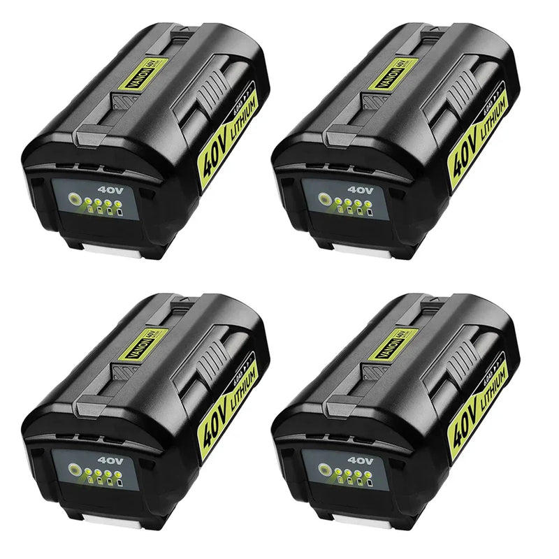 For Ryobi 40V battery 6.0Ah replacement | OP4026 Lithium-ion battery with led indicator 4 PACK - Triple-Batteries