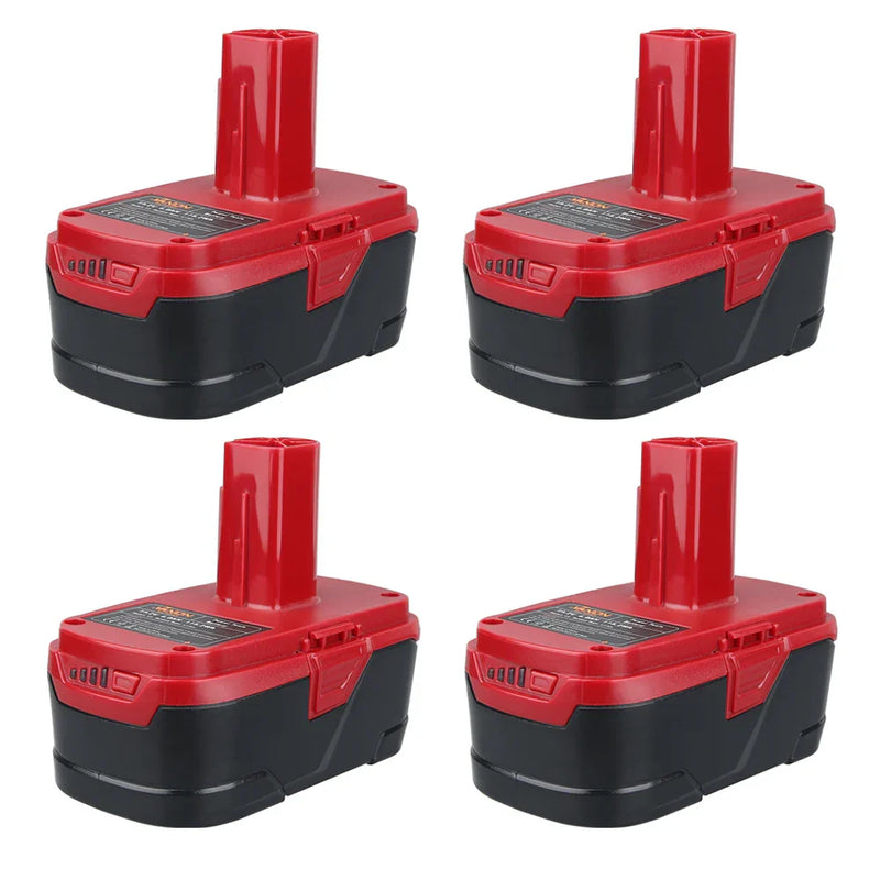 For Craftsman 19.2V Battery Replacement | 130279005 4.0Ah Ni-Mh Battery 4 Pack - Triple-Batteries