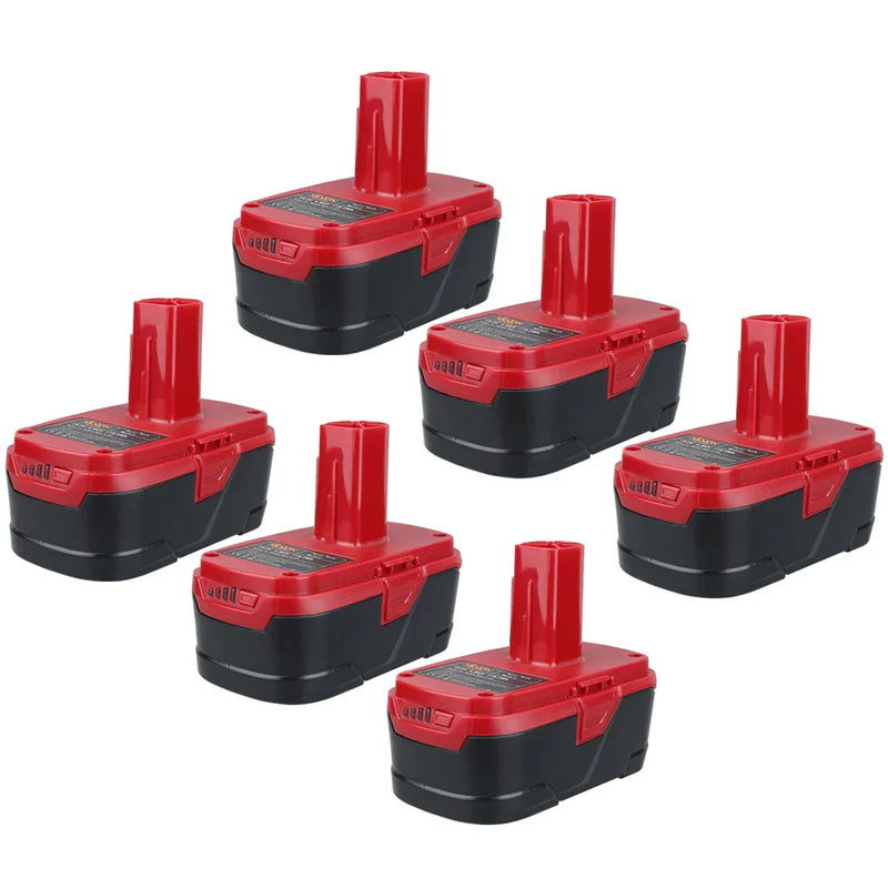 For Craftsman 19.2V Battery Replacement | 130279005 4.0Ah Ni-Mh Battery 6 Pack - Triple-Batteries