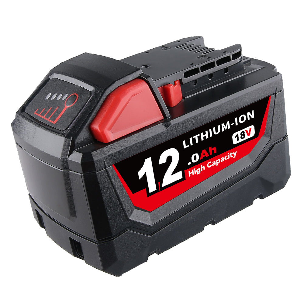 12.0Ah For Milwaukee 18V Battery Replacement 48-11-1811 | M18 Li-ion Battery
