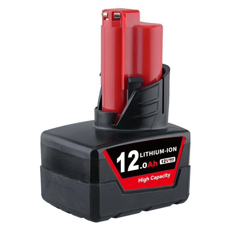 12V 12.0Ah For Milwaukee M12 Li-ion Replacement Battery - Triple-Batteries