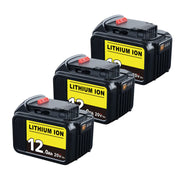 3 Pack For Dewalt 20V Battery 12Ah replacement | DCB205 Li-ion Battery - Triple-Batteries