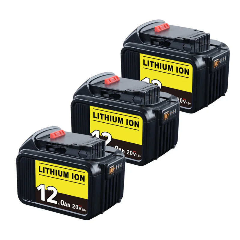 3 Pack For Dewalt 20V Battery 12Ah replacement | DCB205 Li-ion Battery - Triple-Batteries