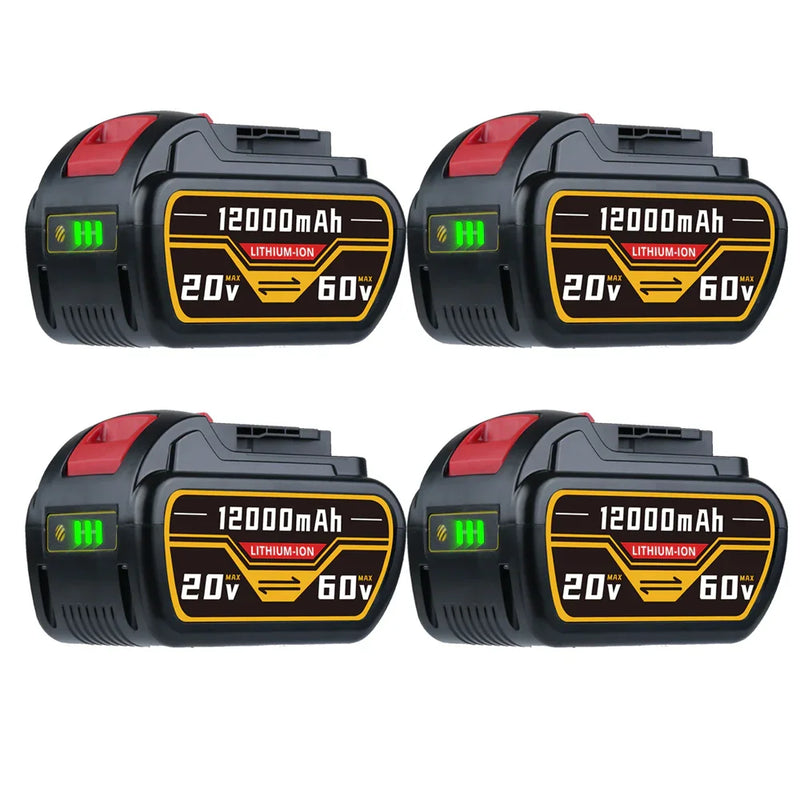 For Dewalt DCB609 20V/60V MAX FLEXVOLT Li-Ion 12.0Ah Battery DCB609-2 DCB606 4PACK - Triple-Batteries