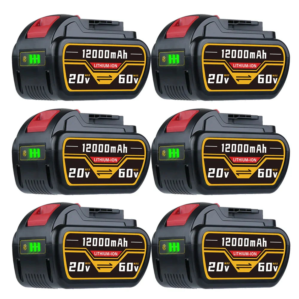 DCB609 20V/60V 9.6Ah Replacement for DeWalt 60V Flexvolt Battery DCB606 DCB609 DCB612 Compatible with DeWalt 20V/60V Cordless Power Tools