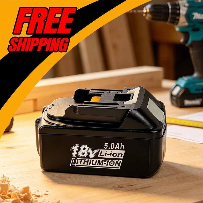 For Makita BL1850 Battery | BL1830 BL1840 18V 5000mAh Li-ion Black Battery