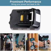 For Makita 18V Li-ion Battery Replacement BL1830 LXT400 3.0Ah 2 Pack - Triple-Batteries