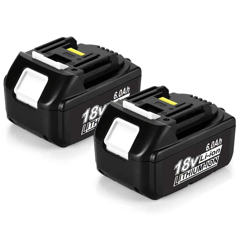 For Makita 18V Battery Replacement | BL1860 6.0Ah Lithium BL1830 BL1840 BL1845 Battery 2 Pack | clearance - Triple-Batteries