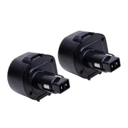 2 Pack For Dewalt 9.6V Battery Replacement DC9062 4.8Ah Battery + DC9310 Charger For 7.2V-18V XRP Ni-Cd & Ni-Mh Battery - Triple-Batteries