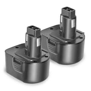 2 Pack For Dewalt 12V 4.6Ah Battery Replacement XRP DC9071 DW9072 + DC9310 Charger For 7.2V-18V XRP Ni-Cd & Ni-Mh Battery - Triple-Batteries