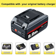 8.0Ah For DeWalt 20V Battery Replacement | Max XR Li-ion Battery DCB209 DCB205 DCB200 2 Pack - Triple-Batteries