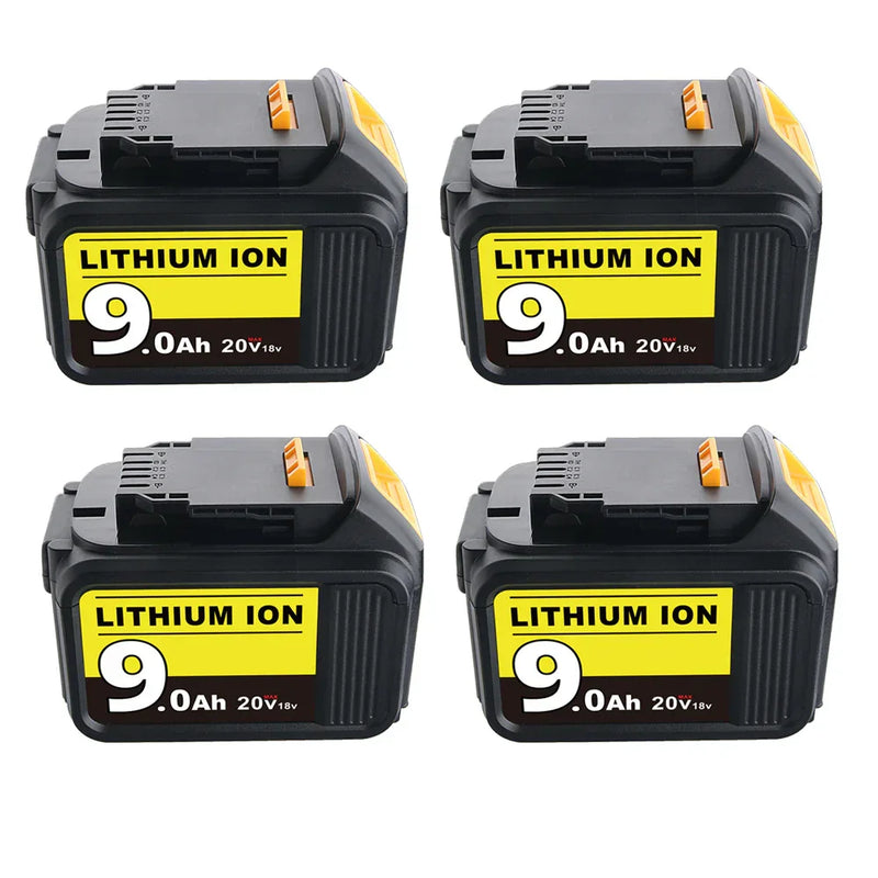 9.0Ah For DeWalt 20V Battery Replacement | Max XR Li-ion Battery DCB209 DCB205 DCB200 4 Pack | clearance - Triple-Batteries