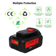 6 Pack For DeWalt 7.0Ah Battery | 20V Max Li-ion Battery DCB200 DCB206 DCB201 DCB203 DCB180 - Triple-Batteries