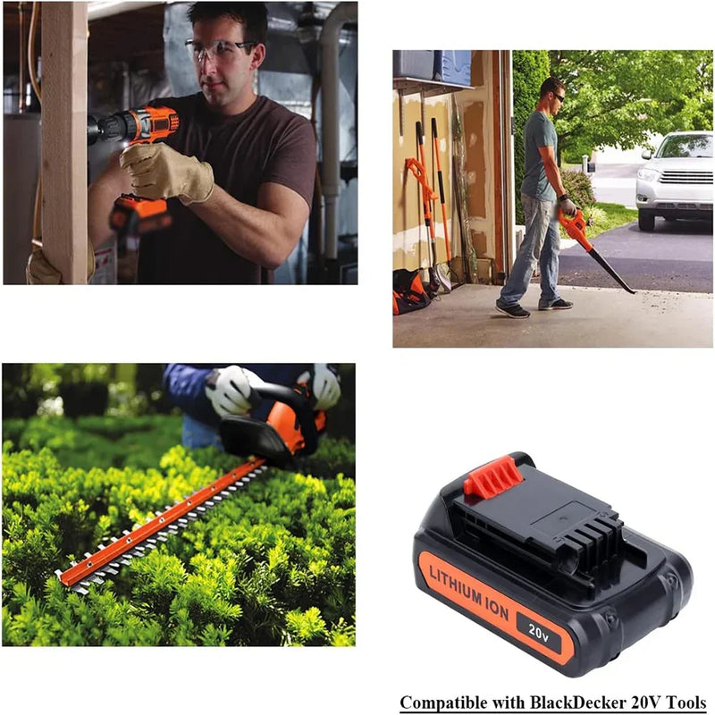 For Black and Decker 20V 2.5Ah Battery Replacement | LBXR20 Li-ion Battery 4 Pack - Triple-Batteries