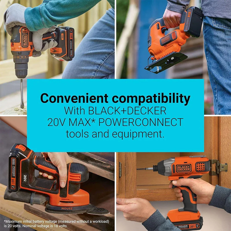 For Black and Decker 20V 2.5Ah Battery Replacement | LBXR20 Li-ion Battery 4 Pack - Triple-Batteries