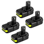 4 Packs For Ryobi 18V P102 P104 Battery Replacement | 3.0Ah Li-Ion Battery - Triple-Batteries
