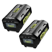 For Ryobi 40V Battery 8.0Ah replacement | OP4026 LITHIUM-ION Battery With led indicator 2 Pack - Triple-Batteries