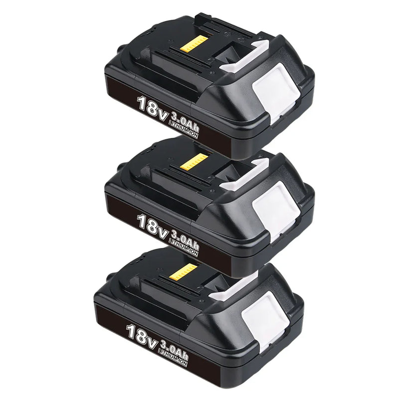 3 Pack For Makita 18V Li-ion Battery Replacement BL1830 LXT400 3.0Ah - Triple-Batteries