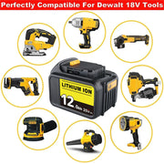 For Dewalt 20V Battery 12Ah replacement | DCB205 Li-ion Battery - Triple-Batteries
