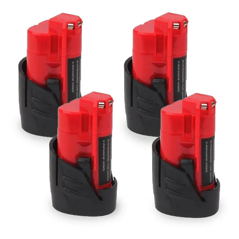 For Milwaukee M12 12V 2.5Ah Replacement Li-ion Battery 4 Pack | clearance - Triple-Batteries
