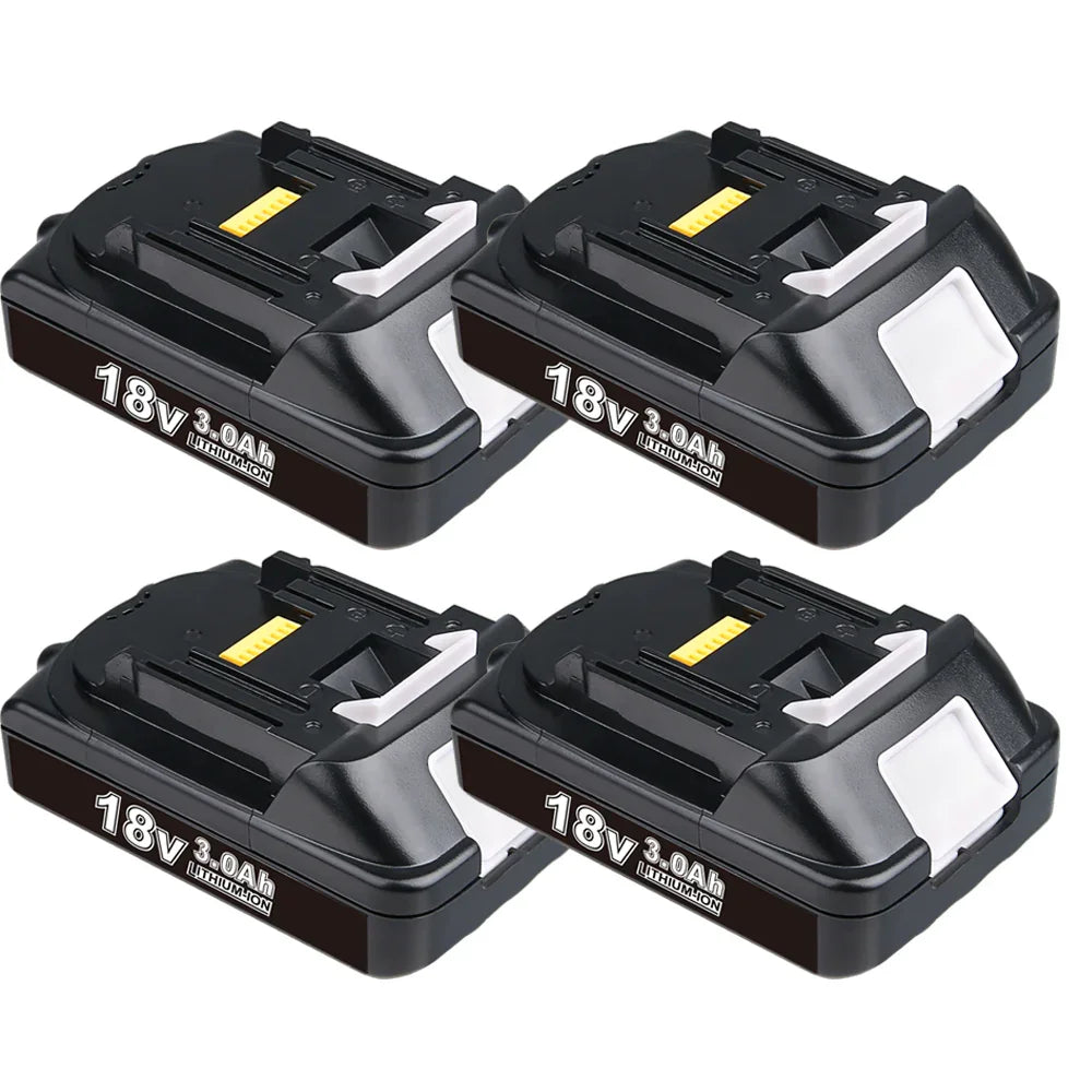4 Pack For Makita 18V Li-ion Battery Replacement BL1830 LXT400 3.0 