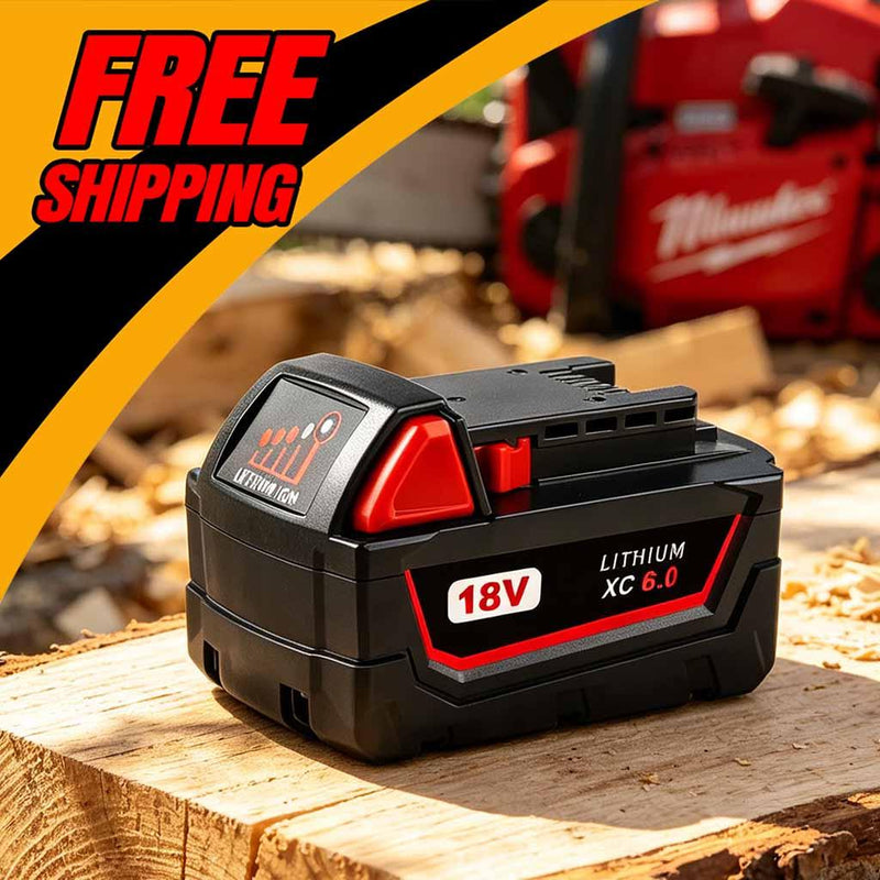 For Milwaukee M18 18V Battery Replacement 6.0Ah Li-ion Battery