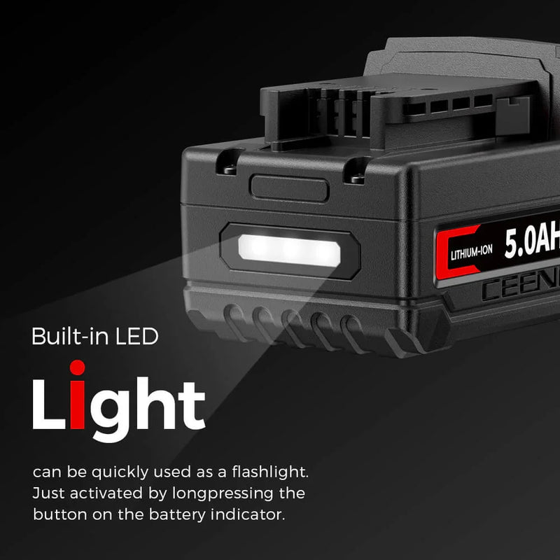 Ceenr 5.0Ah Battery For Milwaukee 18V 4 Pack | Replacement Battery - Triple-Batteries
