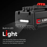 Ceenr 6.0Ah Battery For Craftsman 20V 4 Pack | Replacement Model V20, with LG Battery Cell (INR18650HG2) - Triple-Batteries