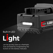 Ceenr 6.0Ah Battery For Milwaukee 18V 2 Pack | Replacement Model, with LG Battery Cell (INR18650HG2) - Triple-Batteries